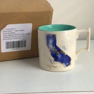 Anthropologie Whitney Winkler Home State Mug California NWT